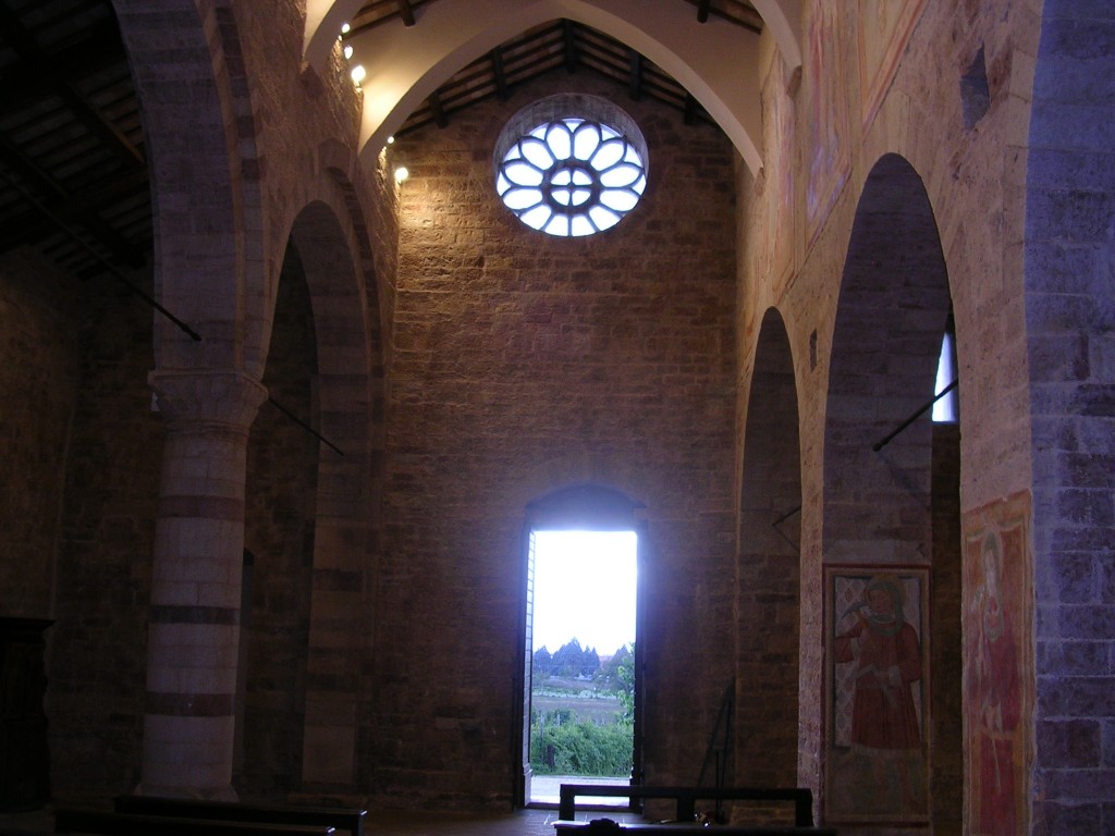 parete di controfacciata della chiesa di San Claudio 