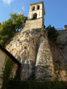 il campanile dell'abbazia di Sant'Eutizio a Preci