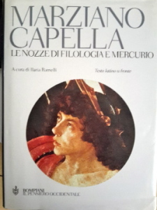 frontespizio dell'opera di Marziano Capella "Le nozze di Filologia e Mercurio"